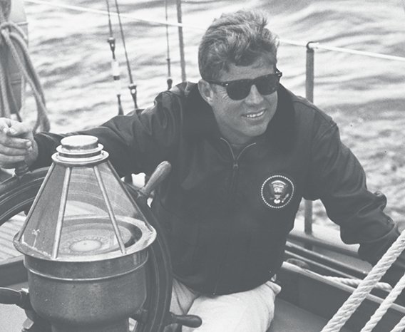 JFK wearing the AO Saratoga