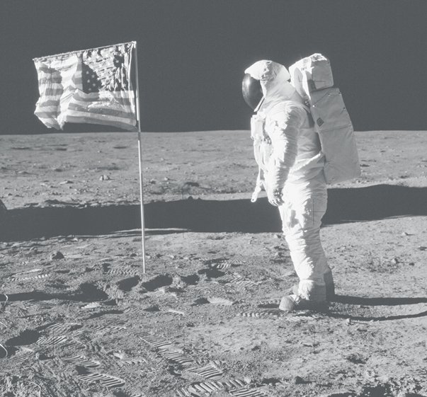 Apollo 11 lands on the moon
