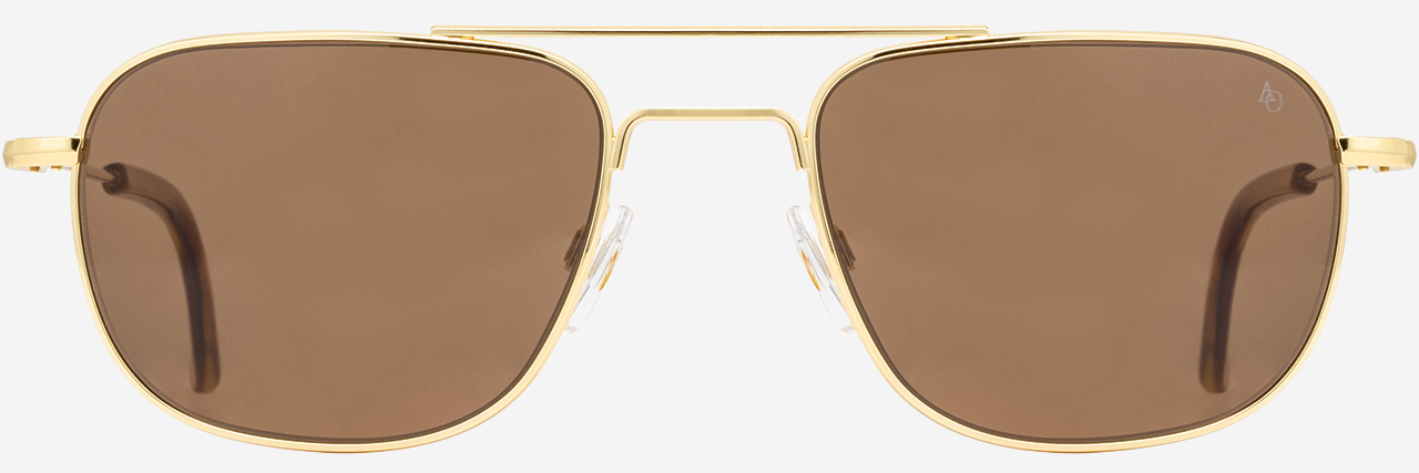 New AO Pilot Glass Lens Sunglasses High Quality US Air Force